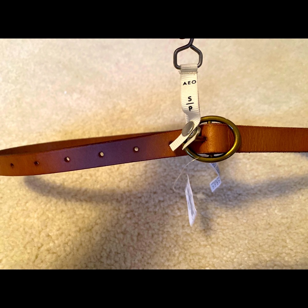 American Eagle brown leather belt Small